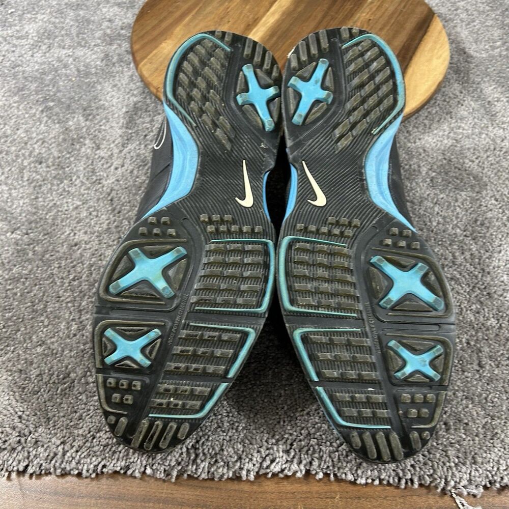 Nike Lunarlon Hyperfuse Ascend 628340-400 Men's Size 10.5 Blue Black Golf Shoes - Picture 8 of 11
